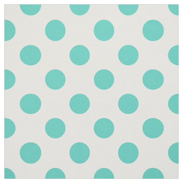 Tissu Pois turquoise (Échantillon)