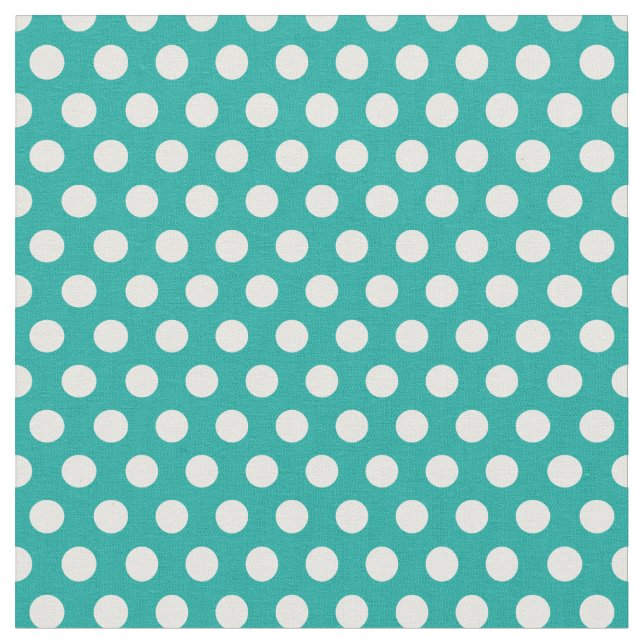 Tissu Pois turquoises (Fermer)