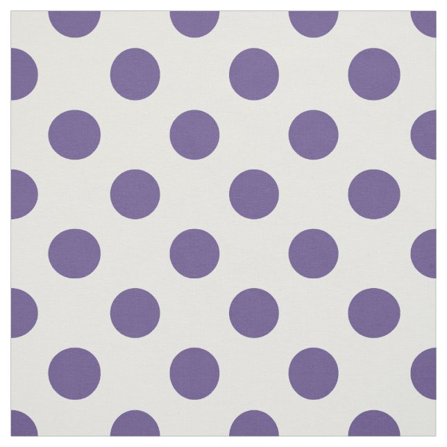 Tissu Pois ultra-violet sur le blanc (Échantillon)