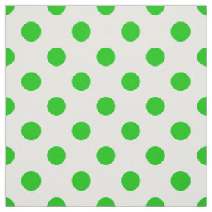 Tissu Pois verts Arrière - plans blancs