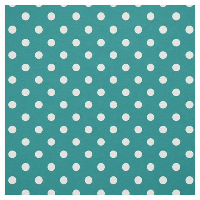Tissu Pois verts turquoises (Échantillon)