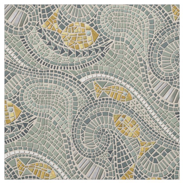 Tissu poisson de mosaïque (Échantillon)