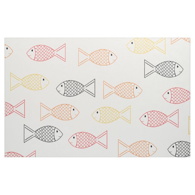 Tissu Poisson d'or pour animaux de compagnie/ Poisson de (Fat Quarter)