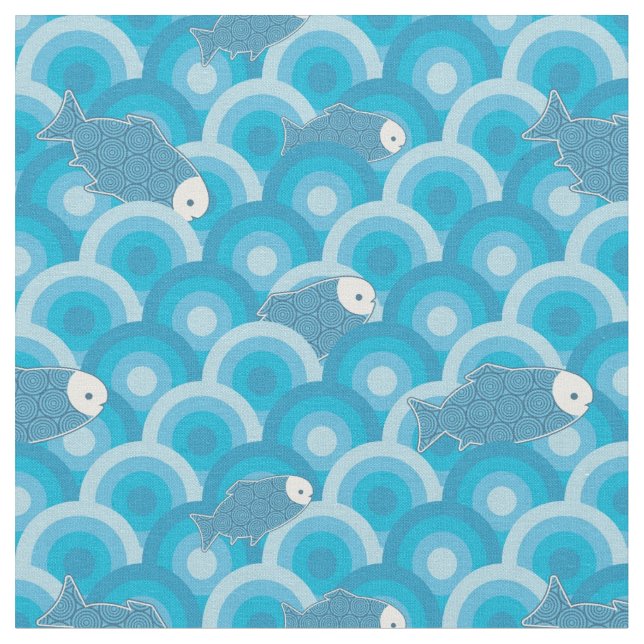 Tissu Poissons (Fermer)