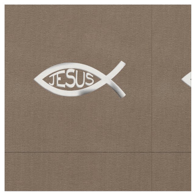 Tissu Poissons chrétiens de Jésus (Fermer)
