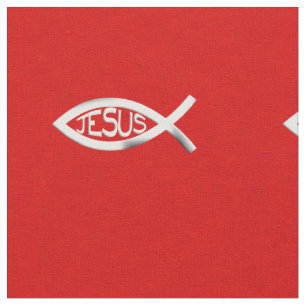 Tissu Poissons faits sur commande de chrétien de Jésus