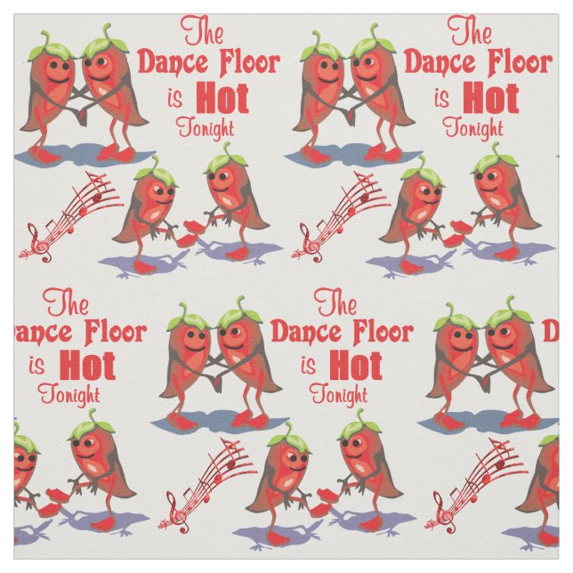 Tissu Poivrons de piment de danse Dance Floor chaud ce (Échantillon)
