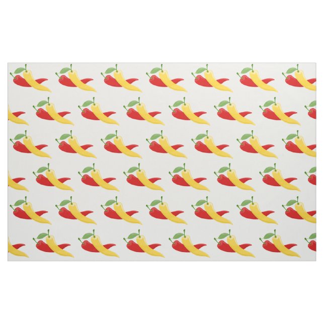 Tissu Poivrons verts rouges chili Thunder_Cove (Fat Quarter)
