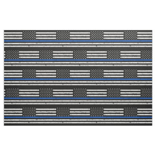 Tissu Police Application de la loi mince Ligne bleue tis