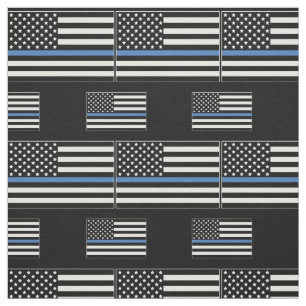 Tissu Police Mince Blue Line Officier du drapeau améric