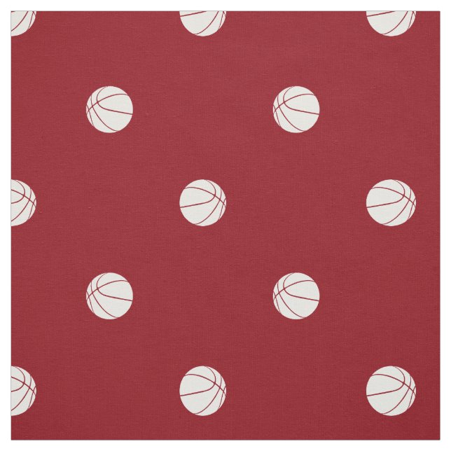 Tissu polka dot basketballs ANY background drop pattern (Échantillon)