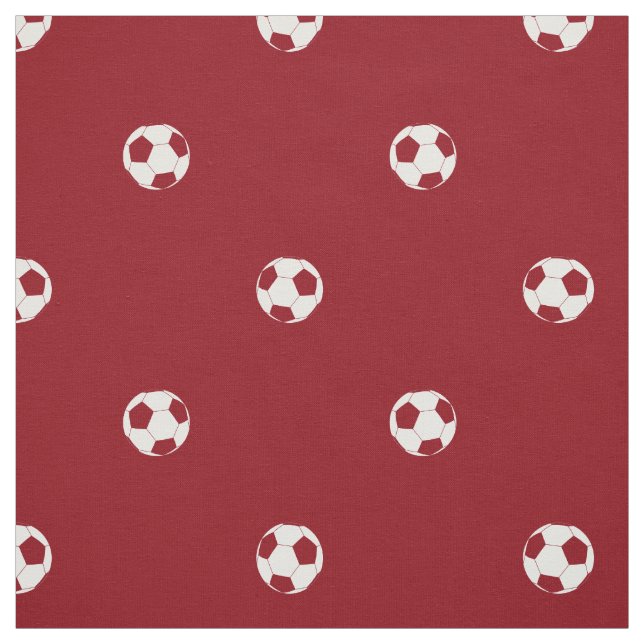 Tissu polka dot soccer balls ANY background drop pattern (Échantillon)