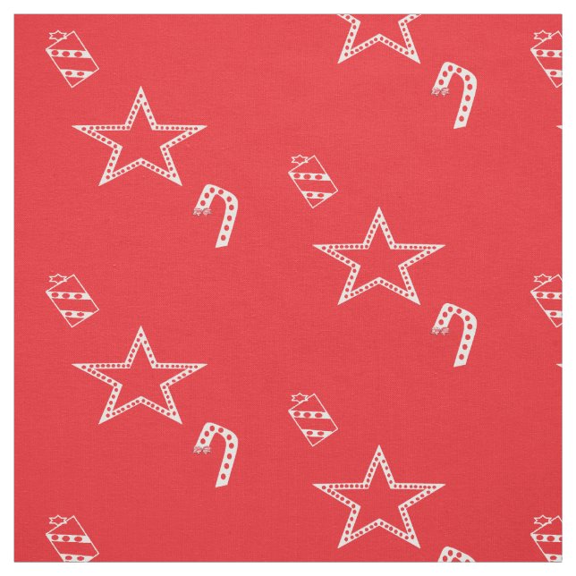 Tissu Polka Dot Tissus de Noël par Collection Kriyas (Échantillon)