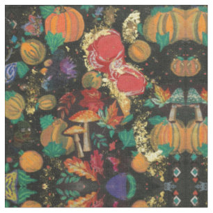 Tissu Pomme et épices de citrouille d'automne