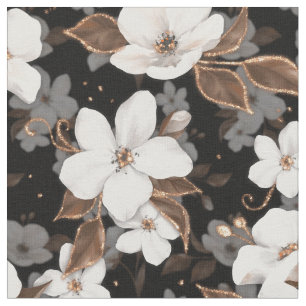Tissu Pomme fleurs