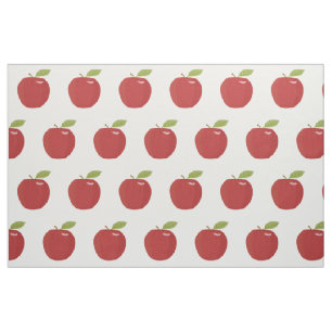 Tissu pomme rouge
