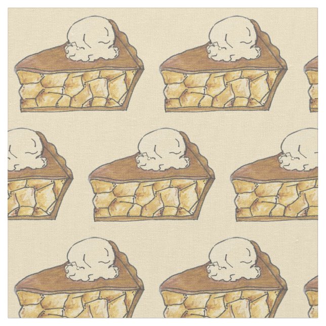 Tissu Pomme tarte à la Mode Tranchée Cuisine au dessert  (Fermer)