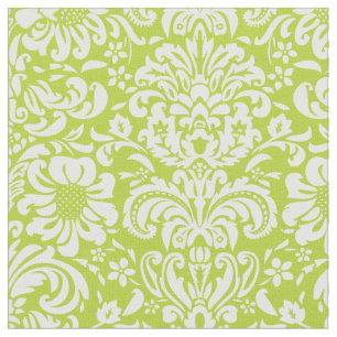 Tissu Pomme vert Floral Damask