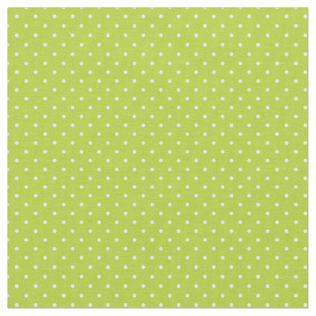 Tissu Pomme vert minuscules points (Fermer)