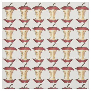Tissu Pommes brillantes Red Delicious Apple Core Fruit I