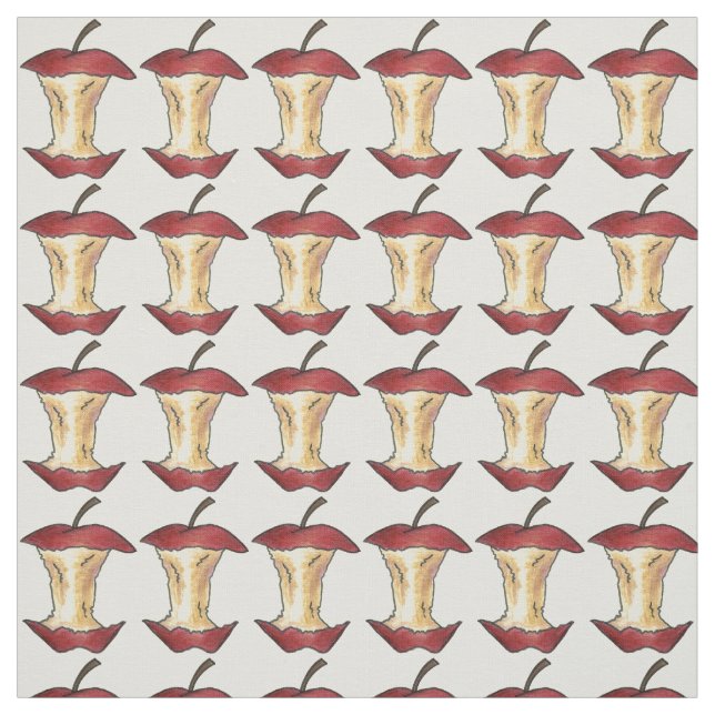 Tissu Pommes brillantes Red Delicious Apple Core Fruit I (Échantillon)