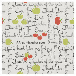 Tissu Pommes d'appréciation de professeur