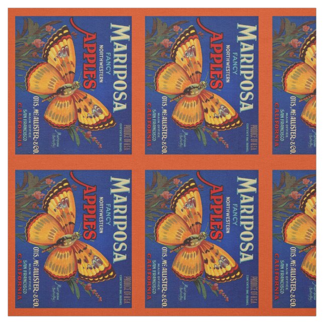 Tissu Pommes de Mariposa (Échantillon)