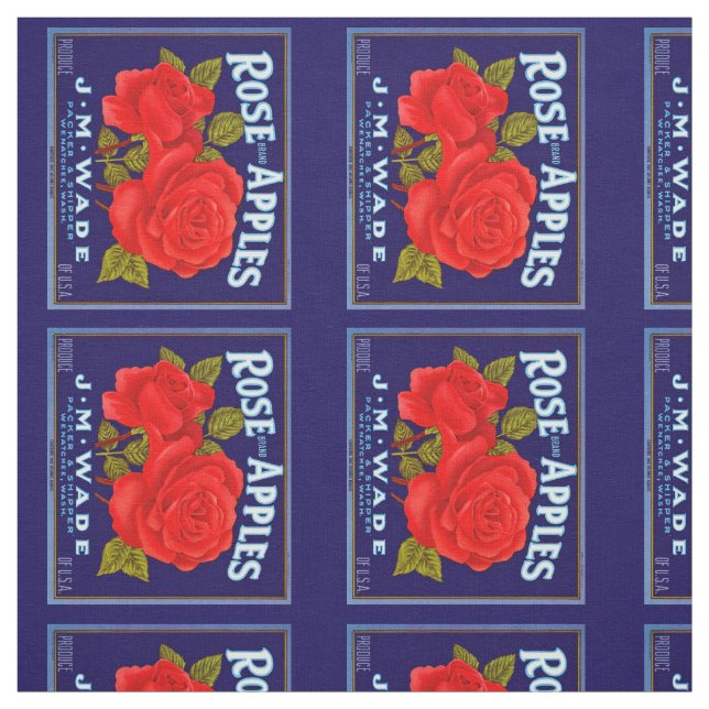 Tissu Pommes de marque rose (Échantillon)