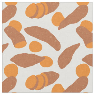 Tissu Pommes de terre douces illustrations jolies