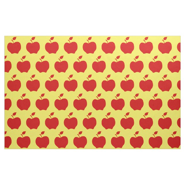 Tissu Pommes jaunes et rouges (Fat Quarter)