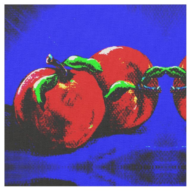 Tissu Pommes vivantes (Fermer)