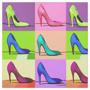 Tissu Pompes de Stiletto, Poster d'Art à talons hauts