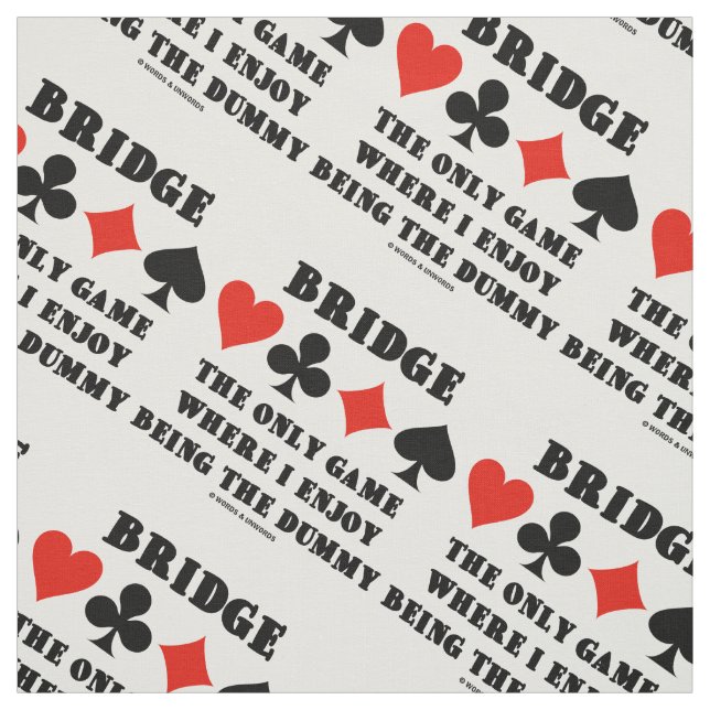 Tissu Pont Uniquement Jeu Où J'Aime Être Fou (Échantillon)