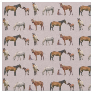 Tissu Pony Party (Rose Poussiéreux)