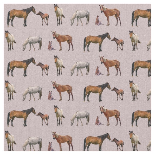 Tissu Pony Party (Rose Poussiéreux) (Fermer)