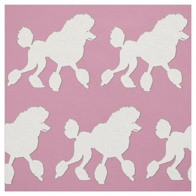 Tissu Poodle blanc (Échantillon)