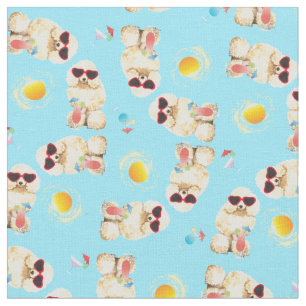 Tissu Poodle miniature d'été