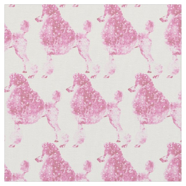 Tissu Poodle rose (Fermer)