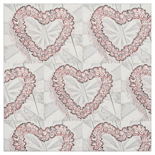 Tissu Pop Art Heart Wreath