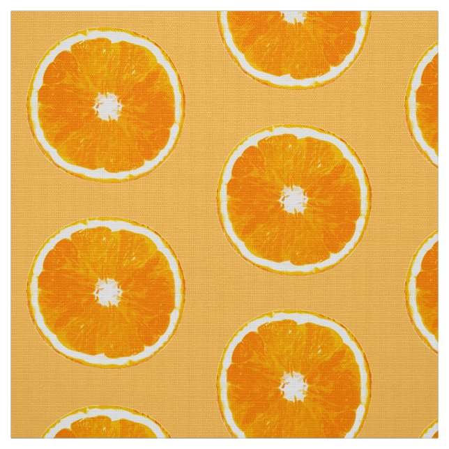 Tissu Pop Art Orange Slices - pastel orange (Échantillon)