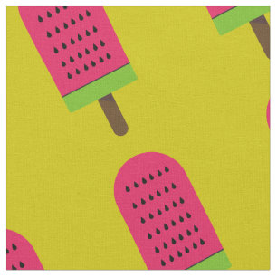 Tissu Pop art popsicle fruity watermelon