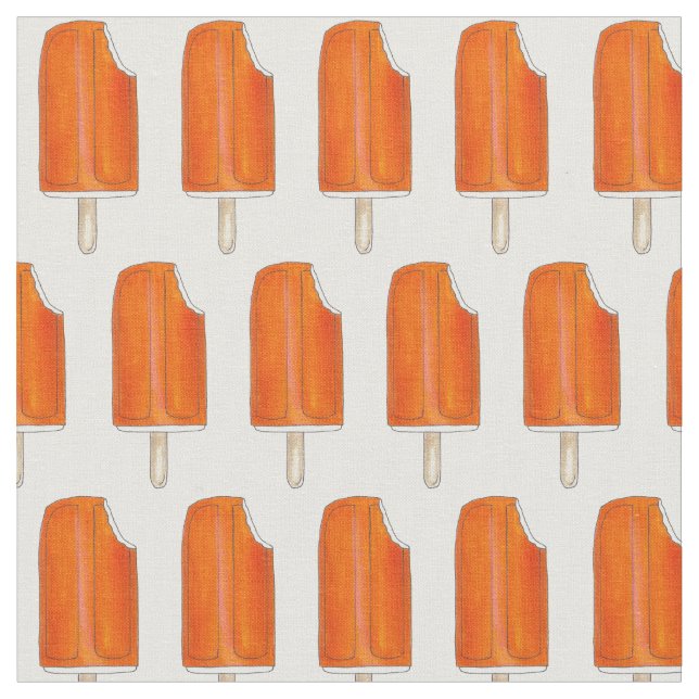Tissu Popsicle de crème glacée orange n'Creme (Fermer)