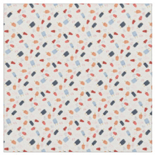 Tissu Popsicles et Confetti de la fête du dessin animé
