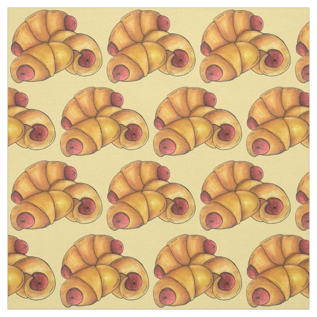 Tissu Porcs dans une couverture Croissant Rouleau Hot Ch (Échantillon)