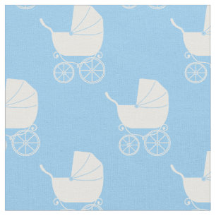 Tissu Porte bébé vintage bleu