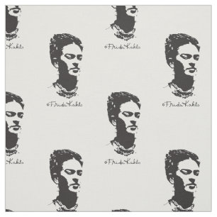 Tissu Portrait de Frida en ombre