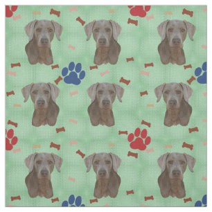 Tissu Portrait de Weimaraner