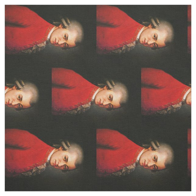 Tissu Portrait de Wolfgang Amadeus Mozart (Échantillon)