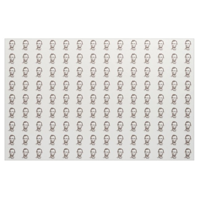 Tissu Portrait Vintage d'Abraham Lincoln (Yard)