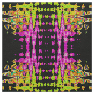 Tissu Poster d'art Abstrait Neon Glitch Imprimer